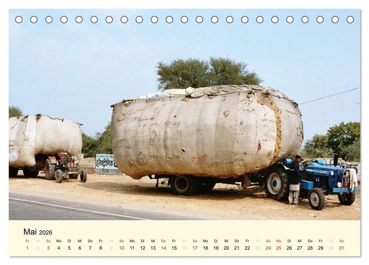 Produktbild: Alltagsleben in Indien (Tischkalender 2026 DIN A5 quer), CALVENDO Monatskalender