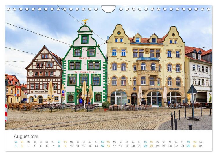 Produktbild: Erfurt - Stadt der T&uuml;rme (Wandkalender 2026 DIN A4 quer), CALVENDO Monatskalender