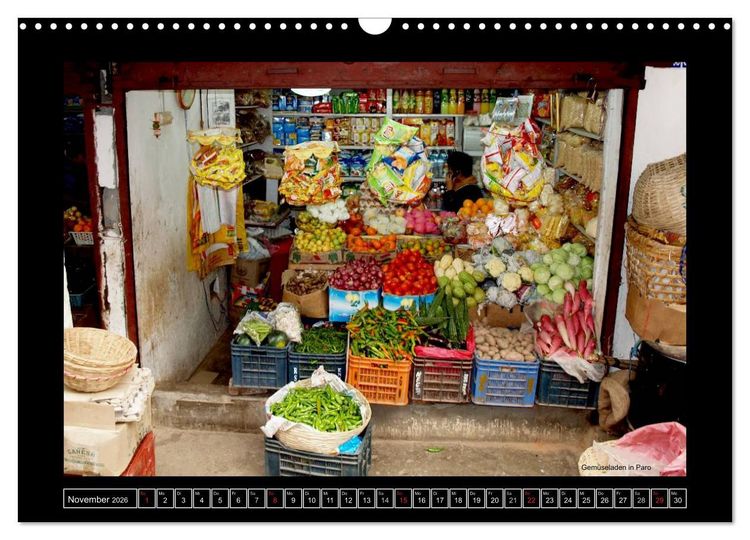 Produktbild: Bhutan Druk Yul 2026 (Wandkalender 2026 DIN A3 quer), CALVENDO Monatskalender