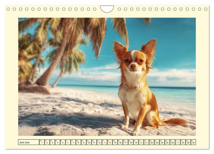 Produktbild: Reizende Chihuahuas. Winzige Hunde mit riesigem Ego und Grips (Wandkalender 2026 DIN A4 quer), CALVENDO Monatskalender