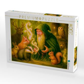 Produktbild: CALVENDO Puzzle Magier im Einklang mit den Tieren des Waldes | 2000 Teile Lege-Gr&ouml;&szlig;e 90x67cm Foto-Puzzle f&uuml;r gl&uuml;ckliche Stunden