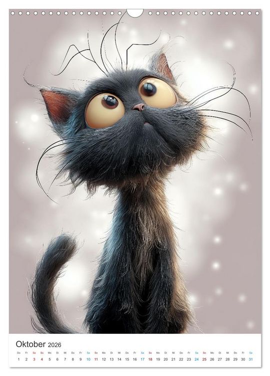 Produktbild: Miau & Mauz (Wandkalender 2026 DIN A3 hoch), CALVENDO Monatskalender