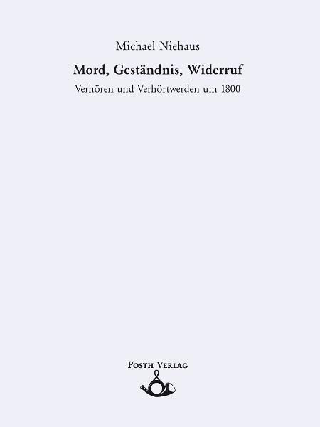 Produktbild: Mord, Gest&auml;ndnis, Widerruf