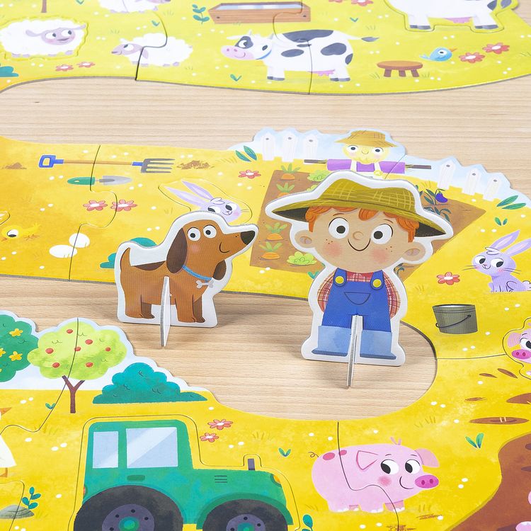 Produktbild: GOULA XXL-Puzzle Bauernhof