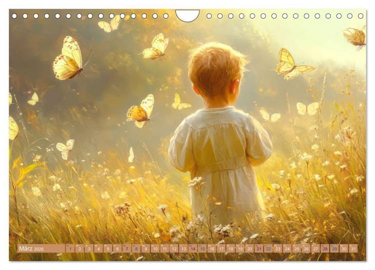 Produktbild: Vertr&auml;umte Begegnungen - Kinderkalender (Wandkalender 2026 DIN A4 quer), CALVENDO Monatskalender