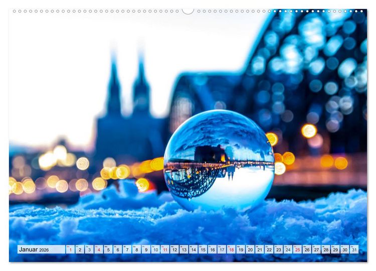 Produktbild: K&ouml;lsche Impressionen bei Tag und Nacht (Wandkalender 2026 DIN A2 quer), CALVENDO Monatskalender