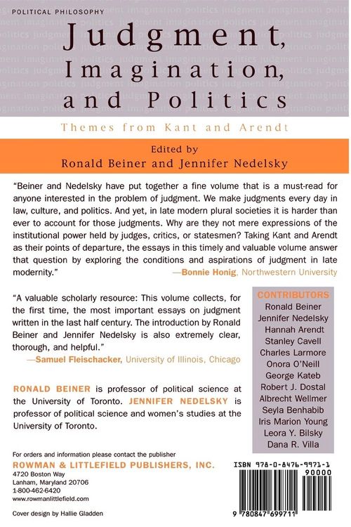 Produktbild: Judgment, Imagination, and Politics
