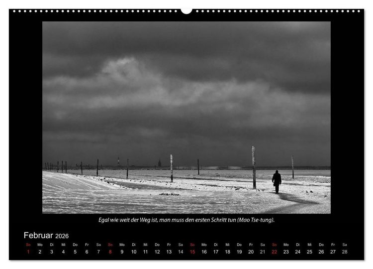 Produktbild: Schwarz-Weis(s)heiten (Wandkalender 2026 DIN A2 quer), CALVENDO Monatskalender