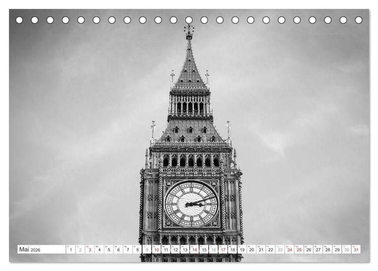 Produktbild: London Stadt an der Themse (Tischkalender 2026 DIN A5 quer), CALVENDO Monatskalender
