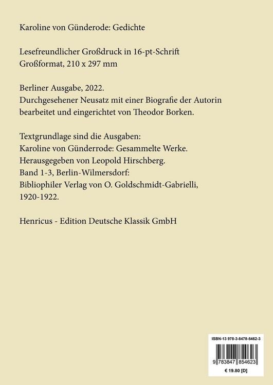 Produktbild: Gedichte (Gro&szlig;druck)