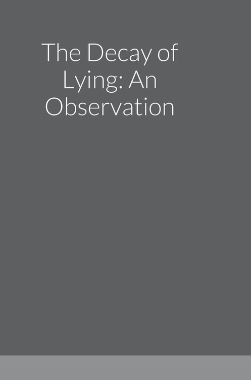 Produktbild: The Decay of Lying