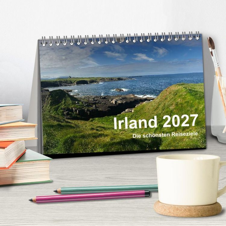 Produktbild: Irland 2027 - Die sch&ouml;nsten Reiseziele (Tischkalender 2027 DIN A5 quer), CALVENDO Monatskalender