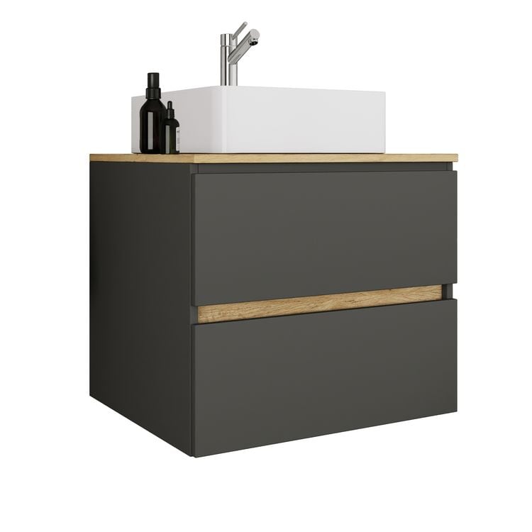 Produktbild: 2 tlg. Badm&ouml;bel-Set mit Waschbecken Cosila-A 60 cm