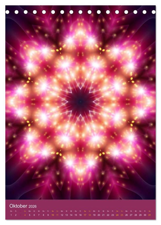 Produktbild: Lichtvolle Mandalas (Tischkalender 2026 DIN A5 hoch), CALVENDO Monatskalender