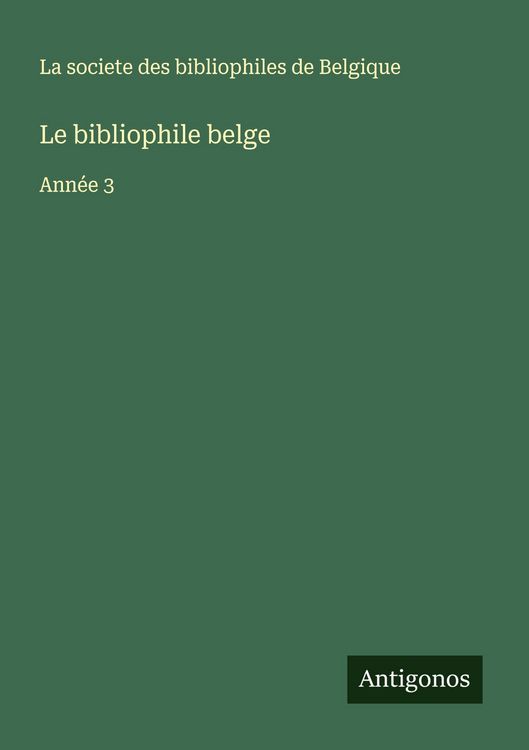 Produktbild: Le bibliophile belge