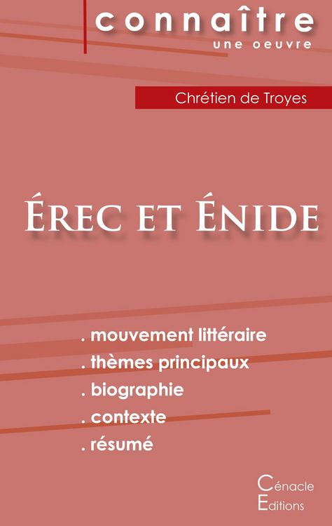 Produktbild: Fiche de lecture &Eacute;rec et &Eacute;nide(Analyse litt&eacute;raire de r&eacute;f&eacute;rence et r&eacute;sum&eacute; complet)