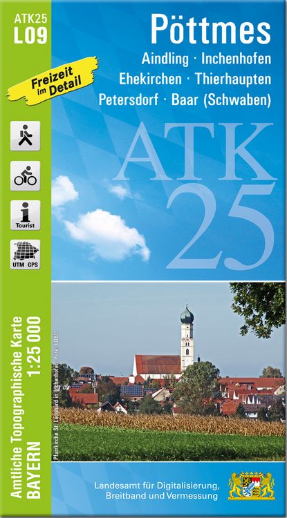 Produktbild: ATK25-L09 P&ouml;ttmes (Amtliche Topographische Karte 1:25000)