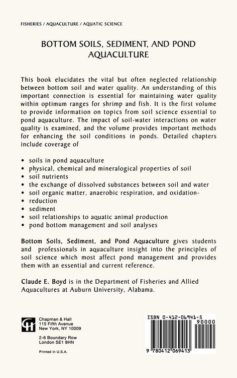 Produktbild: Bottom Soils, Sediment, and Pond Aquaculture
