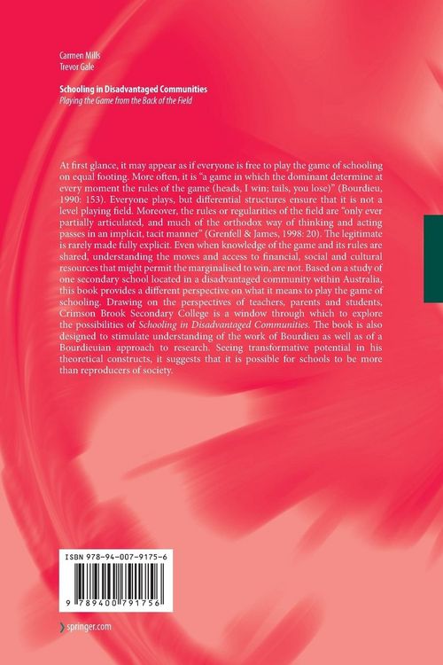 Produktbild: Schooling in Disadvantaged Communities