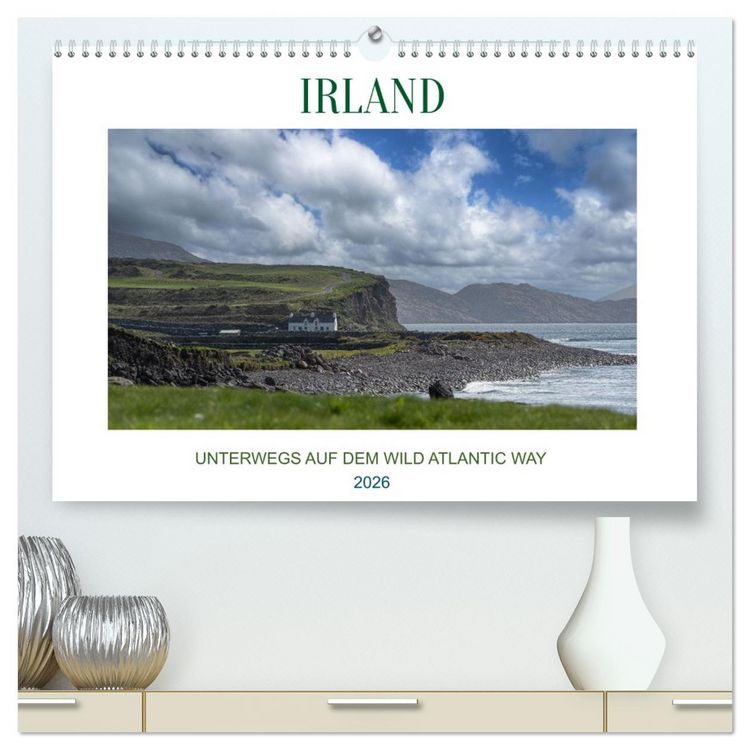 Produktbild: Irland - Unterwegs auf dem Wild Altantic Way (hochwertiger Premium Wandkalender 2026 DIN A2 quer), Kunstdruck in Hochglanz