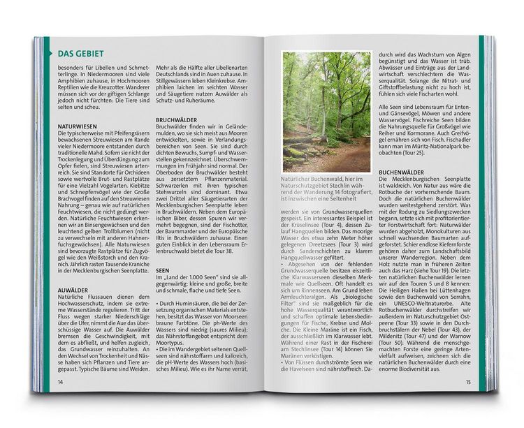 Produktbild: KOMPASS Wanderf&uuml;hrer Mecklenburgische Seenplatte, Land der 1000 Seen mit Nationalpark M&uuml;ritz, 55 Touren mit Extra-Tourenkarte