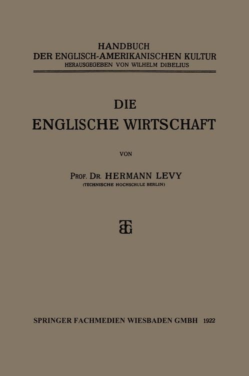 Produktbild: Die Englische Wirtschaft