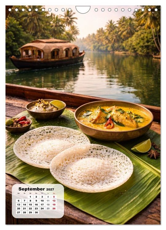 Produktbild: Indien - Eine Schlemmerreise durchs Land der Gew&uuml;rze (Wandkalender 2027 DIN A4 hoch), CALVENDO Monatskalender