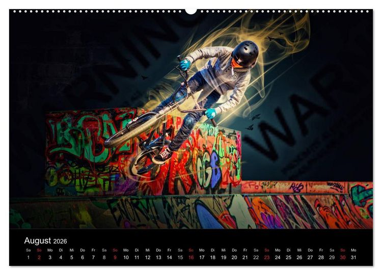 Produktbild: BMX My Life (hochwertiger Premium Wandkalender 2026 DIN A2 quer), Kunstdruck in Hochglanz
