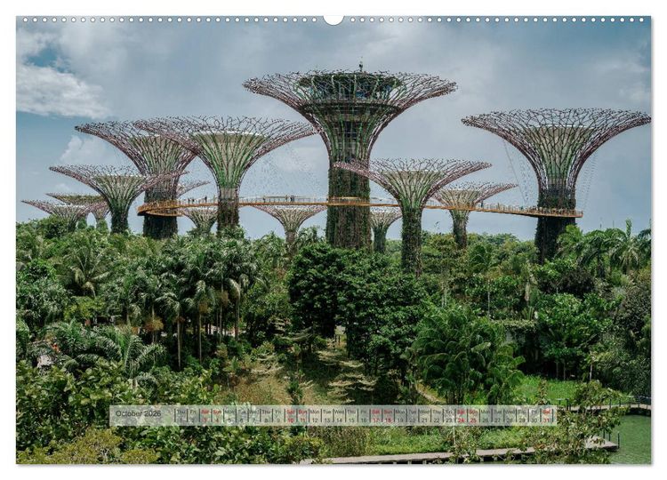 Produktbild: Discover Singapore (High Quality Premium Wall Calendar 2026 DIN A2 landscape),CALVENDO 12 Month Wall Calendar