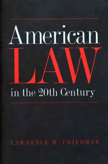 Produktbild: American Law in the Twentieth Century