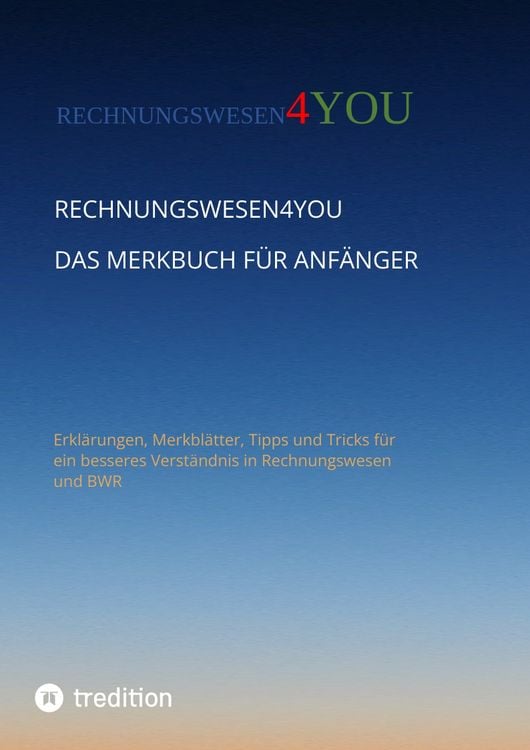 Produktbild: Rechnungswesen4you - Das Merkbuch f&uuml;r Anf&auml;nger