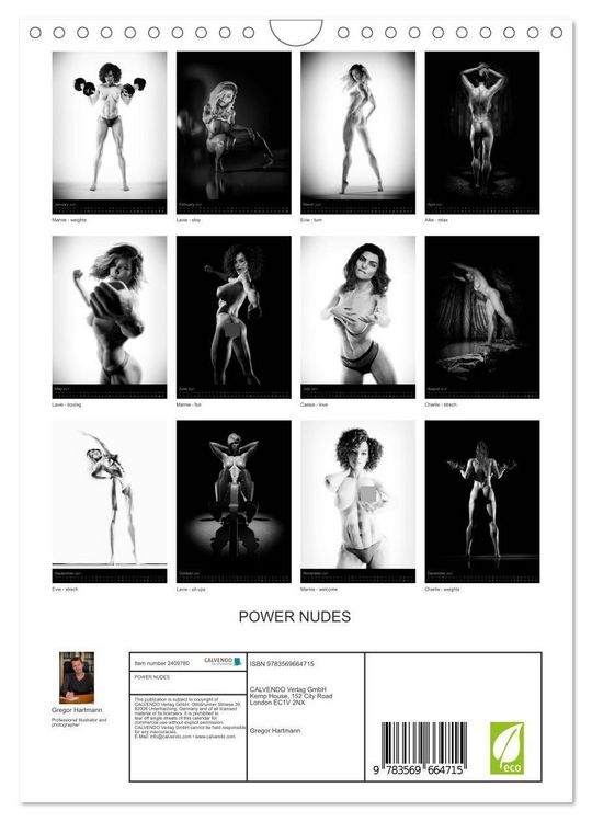 Produktbild: POWER NUDES (Wall Calendar 2027 DIN A4 portrait), CALVENDO 12 Month Wall Calendar