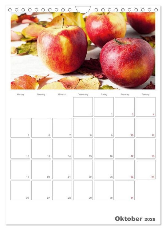 Produktbild: Kulinarische Kompositionen - Terminplaner (Wandkalender 2026 DIN A4 hoch), CALVENDO Monatskalender