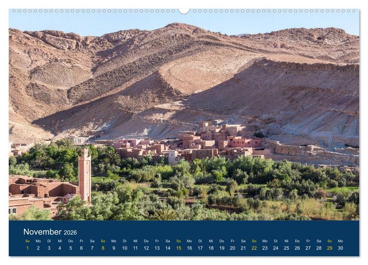 Produktbild: Marokko Traumlandschaften (Wandkalender 2026 DIN A2 quer), CALVENDO Monatskalender