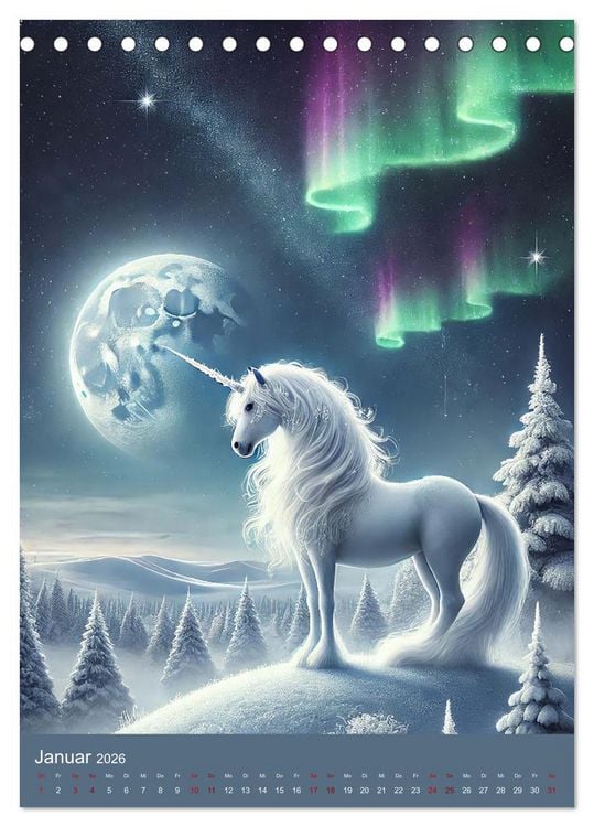 Produktbild: Mystische Welten, Fantasy Naturzauber (Tischkalender 2026 DIN A5 hoch), CALVENDO Monatskalender