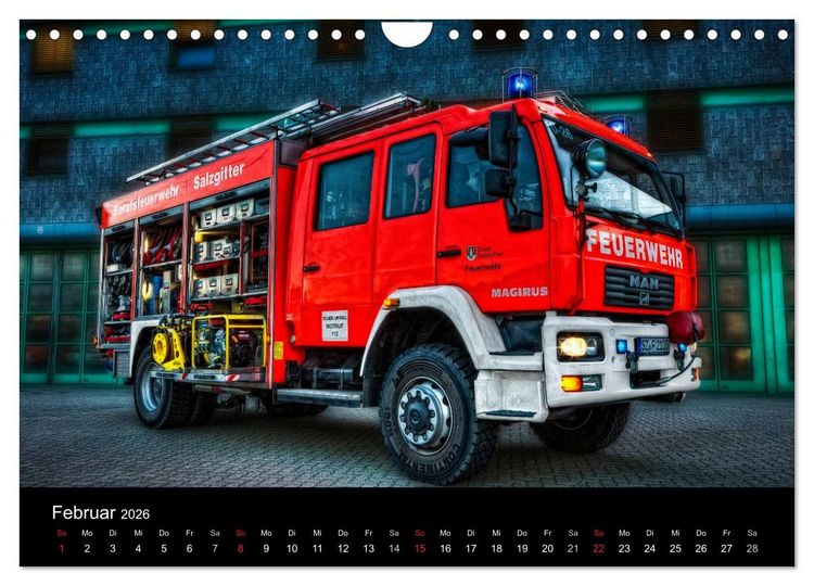 Produktbild: Berufsfeuerwehr Salzgitter (Wandkalender 2026 DIN A4 quer), CALVENDO Monatskalender