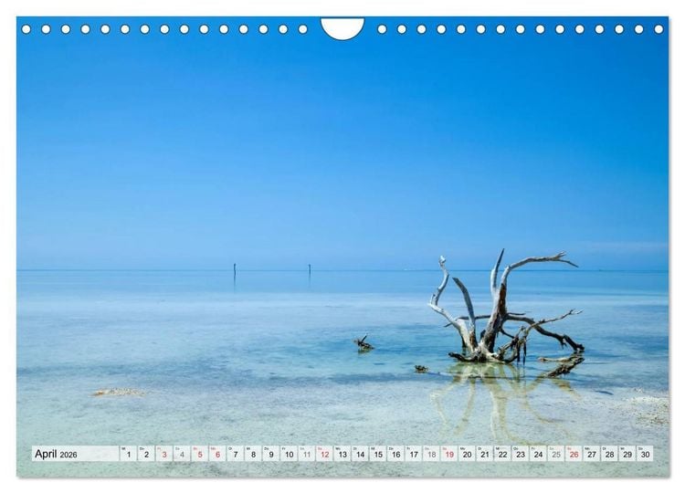 Produktbild: FLORIDA KEYS UND KEY WEST Malerische Reiseroute (Wandkalender 2026 DIN A4 quer), CALVENDO Monatskalender