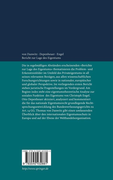 Produktbild: Bericht zur Lage des Eigentums