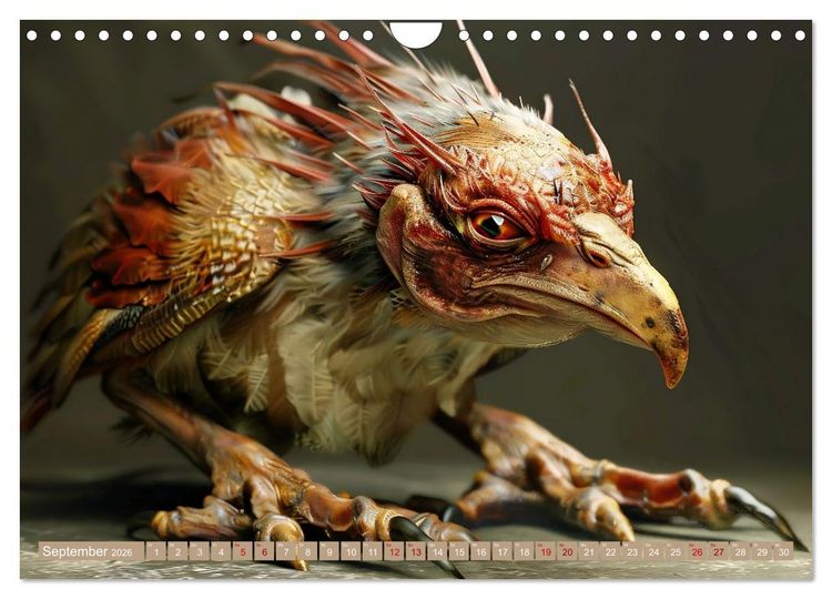 Produktbild: Legend&auml;re Chim&auml;ren - Von unheimlich bis monstr&ouml;s (Wandkalender 2026 DIN A4 quer), CALVENDO Monatskalender