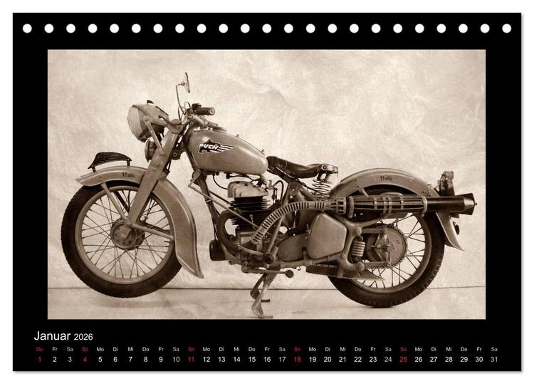 Produktbild: Motorrad Oldtimer aus &Ouml;sterreich (Tischkalender 2026 DIN A5 quer), CALVENDO Monatskalender