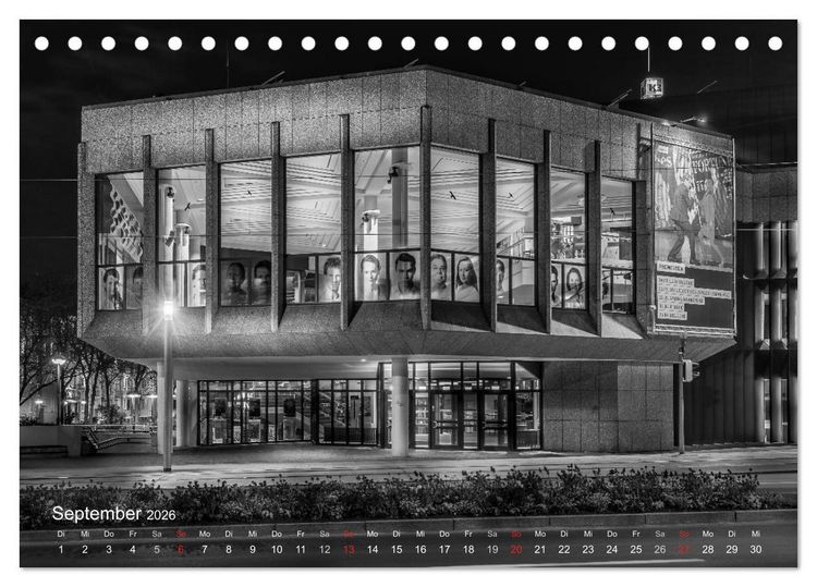 Produktbild: Heilbronn bei Nacht (Tischkalender 2026 DIN A5 quer), CALVENDO Monatskalender
