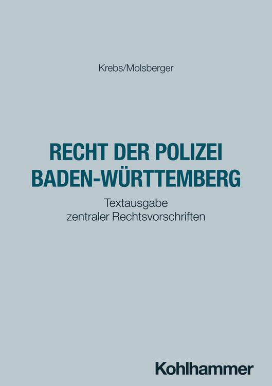 Produktbild: Das Recht der Polizei Baden-W&uuml;rttemberg