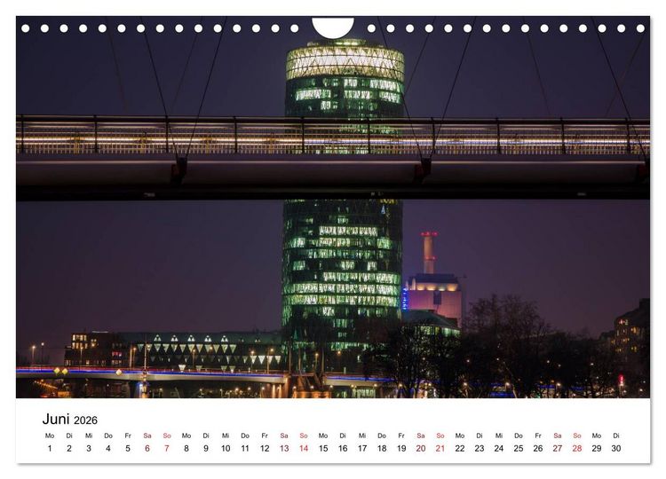 Produktbild: Frankfurt am Main bei Tag und Nacht (Wandkalender 2026 DIN A4 quer), CALVENDO Monatskalender