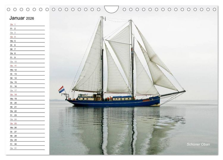 Produktbild: Traditionsschiffe auf der Ostsee (Wandkalender 2026 DIN A4 quer), CALVENDO Monatskalender