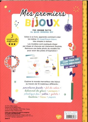 Produktbild: Mes premiers bijoux : 30 cr&eacute;ations &agrave; r&eacute;aliser soi-m&ecirc;me