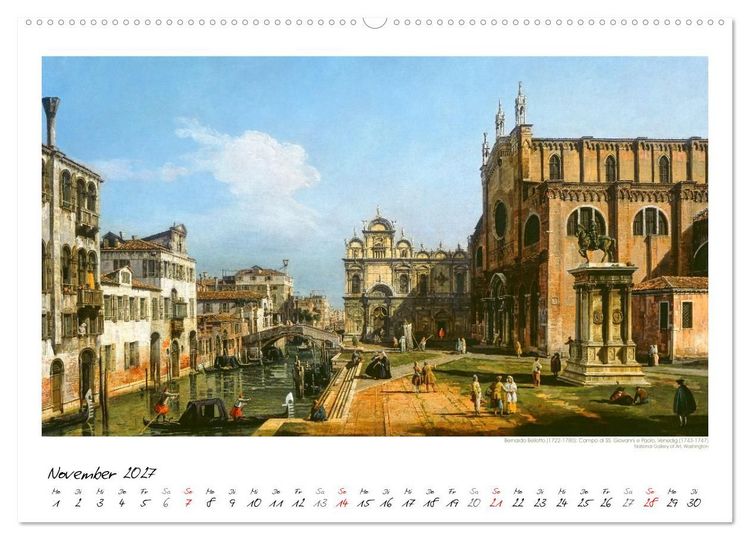 Produktbild: Venedig - Gem&auml;lde aus drei Jahrhunderten. Kunstkalender (hochwertiger Premium Wandkalender 2027 DIN A2 quer), Kunstdruck in Hochglanz