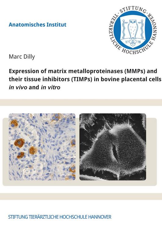Produktbild: Expression of matrix metalloproteinases (MMPs) and their tissue inhibitors (TIMPs) in bovine placental cells in vivo and in vitro