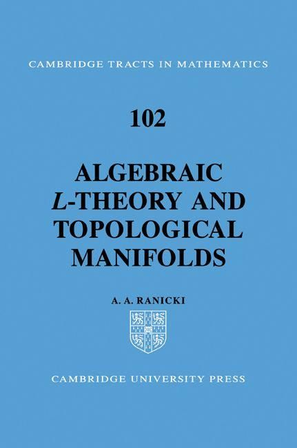 Produktbild: Algebraic L-Theory and Topological Manifolds