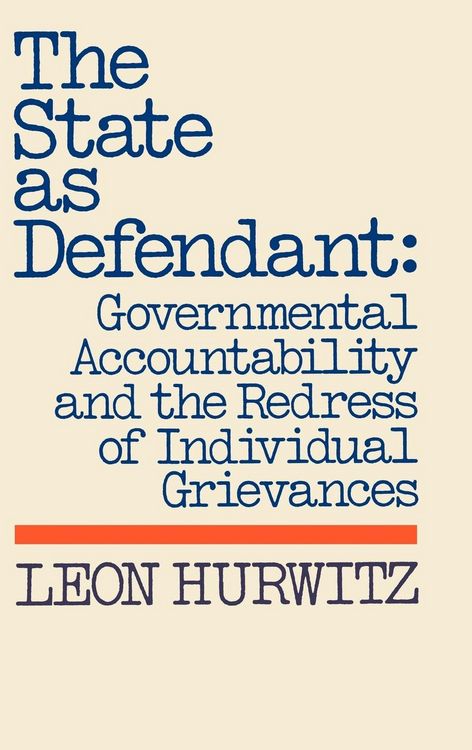 Produktbild: The State as Defendant