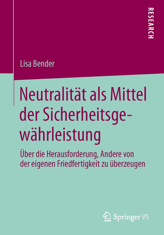 Produktbild: Neutralit&auml;t als Mittel der Sicherheitsgew&auml;hrleistung